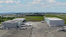 Hangar 6, 7 und 8 der FAI Aviation Group am Nürnberger Flughafen