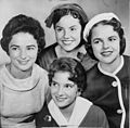 Four Miss America contestants (1959-60)