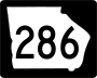 State Route 286 marker