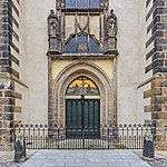 Door of the Theses in Wittenberg, Saxony-Anhalt, Germany