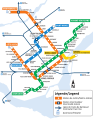 The outdated (for now) map of the Montreal subway system