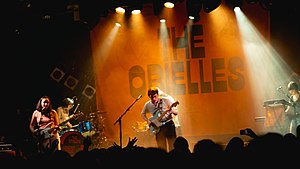 The Orielles performing in 2020