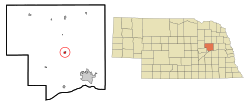 Location of Platte Center, Nebraska