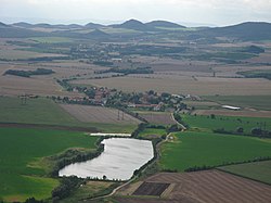 Lkáň seen from Hazmburk hill