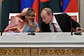 Image 9Sheikh Hasina and Vladimir Putin, 2013 (from History of Bangladesh)