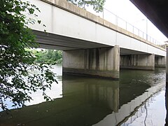 Short Bridge Park footbridge in 2020