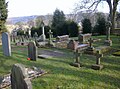 Cavendish family plot with the graves of the Dukes of Devonshire