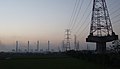 日落時的臺中發電廠