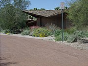 Sandra Day O'Connor's House built in 1959. O'Connor's house was moved from Paradise Valley, Ariz., to Tempe's Papago Park. (THPR)