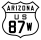 U.S. Route 87W marker