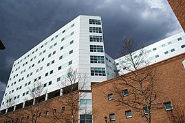 The medical center at the University of Virginia shows the growing trend for modern architecture in hospitals.