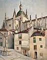 Elma Roach Untitled European town, in family collection. Oil on canvas