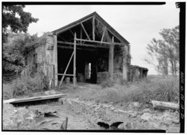 View of open end of purging house in 1977
