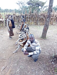 Kalenjin initiates in seclusion in the jungle in Kenya