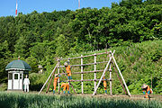 西门哨舎所复原的二见冈农场作业（2013年7月）