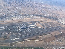 Aerial view of Muscat International Airport