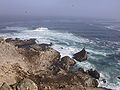 The north shore of Maintop, with the Drunk Uncle Islets and the wreck of the SS Henry Bergh.