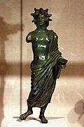 Apollo statuette, bronze.