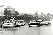 Visit to the paddle steamer Goethe, August 8, 1989