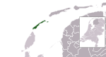 Location of Vlieland