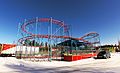 Cyclon rollercoaster in the Nokkakivi amusement park