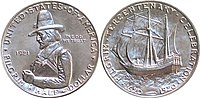 1921 Pilgrim Tercentenary half dollar