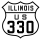 U.S. Route 330 marker