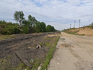 在黄韩侯铁路建成后废弃的甘井站