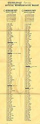 Sample ballot in the 1964 Illinois House of Representatives election