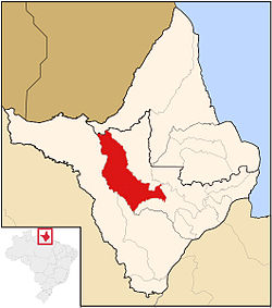 佩德拉布兰卡在阿马帕州的位置