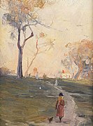 The road up the hill c.1889 - Arthur Streeton