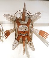 Yup'ik mask from the Jacobsen collection, 1883, in the Ethnological Museum of Berlin