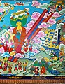 Buddhas return from heaven-Painting