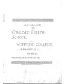 School Catalogue describing facilities and curriculum of Carlisle Fitting School (est. 1892)