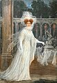 Countess Élisabeth Greffulhe in the Bosquet de la Colonnade in Versailles. Painting by Joseph-Raymond Fournier-Sarlovèze.