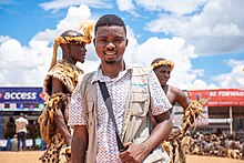 The photo shows Eric Norman Mkwaira in Chipata, Zambia during the cultural ceremony of Ngoni Tribe known as Ng'wala