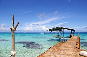 Fakarava inner lagoon, near the village of Rotoava, Tuamotu, French Polynesia