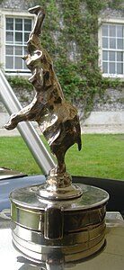 Dancing elephant radiator cap by Rembrandt Bugatti (1908-1928)