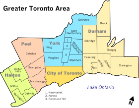 Location in the Greater Toronto Area