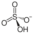 Hydrogen sulfate (bisulfate)