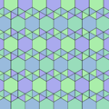 异扭棱六边形镶嵌，一种不完全正镶嵌