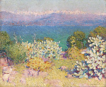 In the Morning, Alpes Maritimes from Antibes, c. 1891