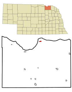 Location of Santee, Nebraska