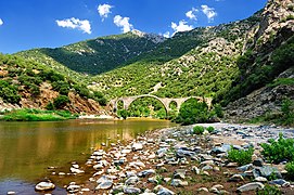 River and bridge.