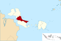 Location within Bangka Belitung Islands