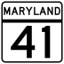 Maryland Route 41 marker
