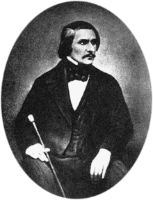 Daguerreotype of Gogol taken in 1845 by Sergey Lvovich Levitsky (1819–1898)