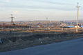 Old cemetery in the village of Stari Kodaky, near the site of Kodak Fortress. The River Dnieper is in the background.