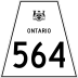 Highway 564 marker
