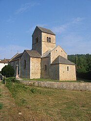 The church in Ozenay